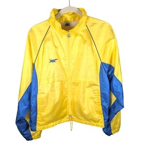 Vintage 70s-80s Nylon Full Zip Asics Windbreaker Track Jacket Size Medium